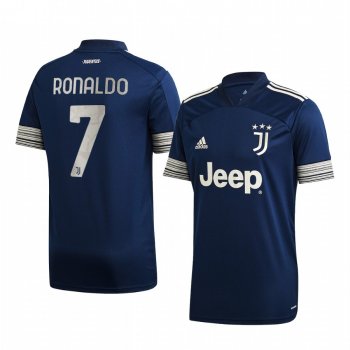 Cristiano Ronaldo Juventus 2020-21 Away Men's Blue Replica Jersey