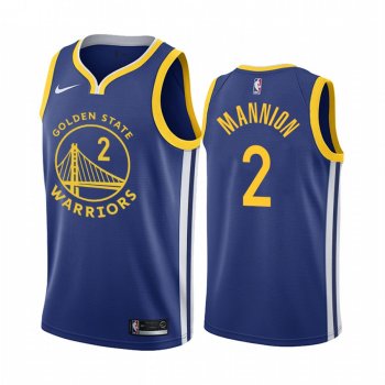 Nico Mannion Golden State Warriors 2020-21 Navy Icon Jersey 2020 NBA Draft