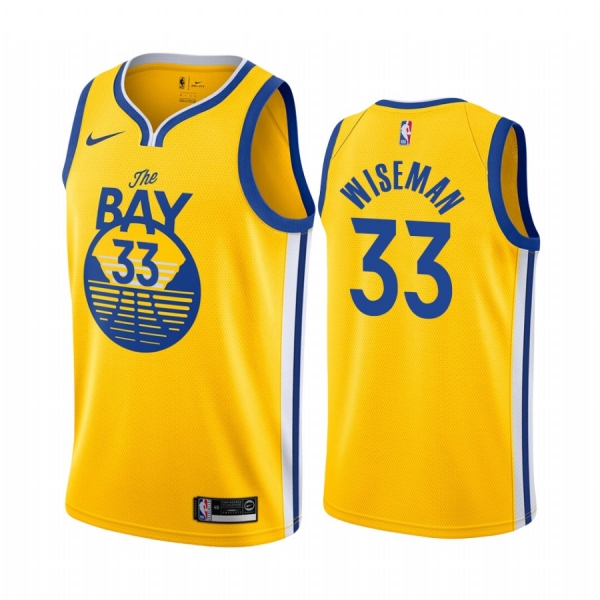 James Wiseman 2020 NBA Draft Golden State Warriors Gold Statement Jersey