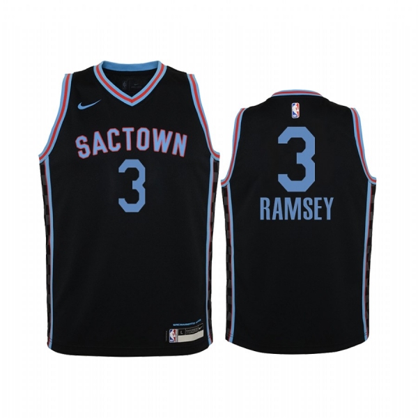 Youth Jahmi'us Ramsey Sacramento Kings Black City Jersey 2020 NBA Draft