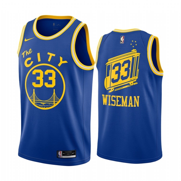 James Wiseman 2020 NBA Draft Golden State Warriors Royal Classic Jersey