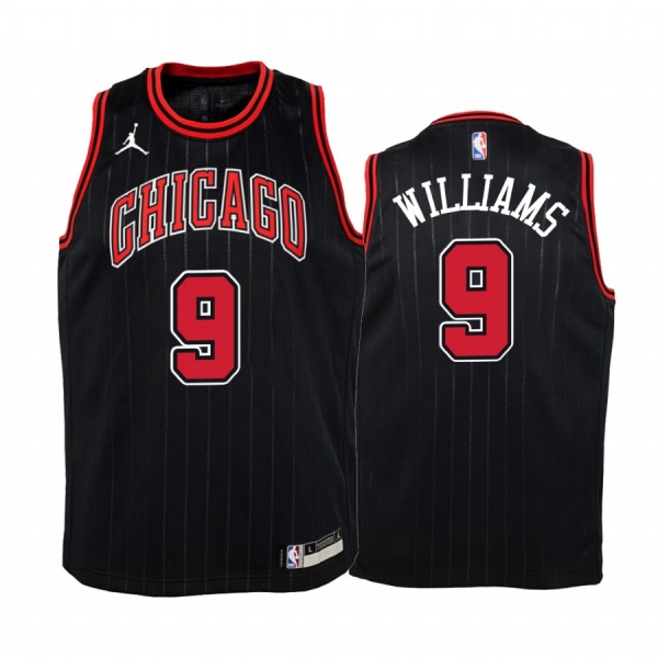 Youth Patrick Williams Chicago Bulls Black Statement Jersey 2020 NBA Draft