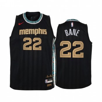 Youth Memphis Grizzlies Desmond Bane 2020-21 City Edition Black Jersey - 2020 NBA Draft