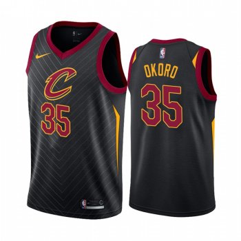 Isaac Okoro 2020 NBA Draft Cleveland Cavaliers Black City Jersey