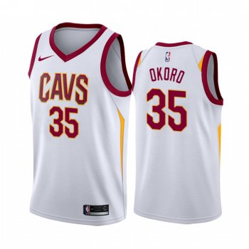 Isaac Okoro Cleveland Cavaliers 2020-21 White Association Jersey 2020 NBA Draft