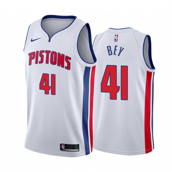 Saddiq Bey 2020 NBA Draft Detroit Pistons White Association Jersey