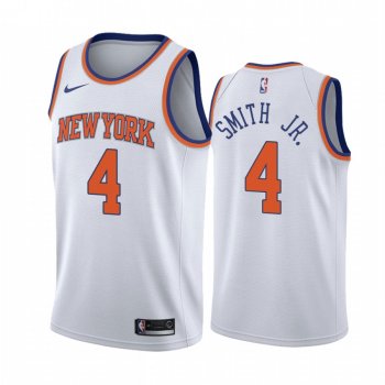 Dennis Smith Jr. New York Knicks 2020-21 White Association Jersey 2020 NBA Draft