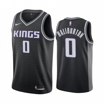 Tyrese Haliburton Sacramento Kings 2020-21 Black Statement Jersey 2020 NBA Draft