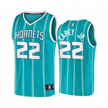 Charlotte Hornets #22 Vernon Carey Jr. Jersey 2020-21 Replica Icon Teal 2020 NBA Draft