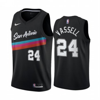 Devin Vassell San Antonio Spurs 2020-21 Black City Jersey 2020 NBA Draft