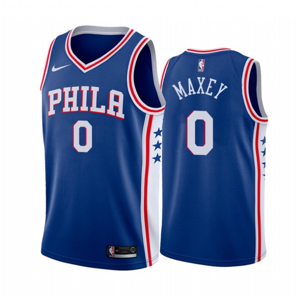 Tyrese Maxey Philadelphia 76ers 2020-21 Blue Icon Jersey 2020 NBA Draft