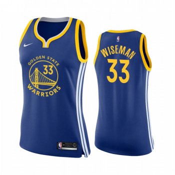 Women's James Wiseman Golden State Warriors Royal Icon 2020 NBA Draft 2020-21 Jersey