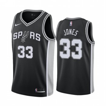 Tre Jones San Antonio Spurs 2020-21 Black Icon Jersey 2020 NBA Draft