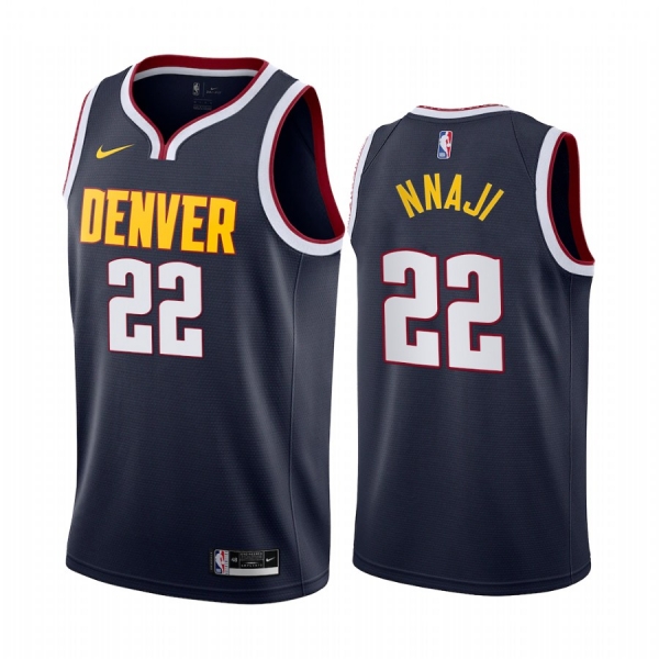 Zeke Nnaji Denver Nuggets 2020-21 Navy Icon Jersey 2020 NBA Draft