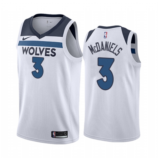 Jaden McDaniels Minnesota Timberwolves 2020-21 White Association Jersey 2020 NBA Draft