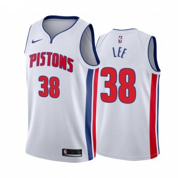 Saban Lee 2020 NBA Draft Detroit Pistons White Association Jersey