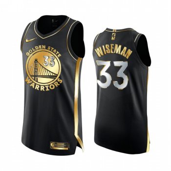 James Wiseman Golden State Warriors 2020-21 Black Golden Edition Authentic Jersey 2020 NBA Draft