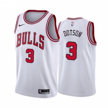 Devon Dotson Chicago Bulls 2020-21 White Association Jersey 2020 NBA Draft