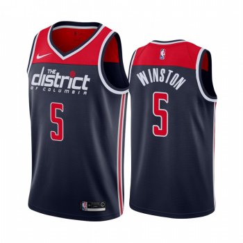 Cassius Winston Washington Wizards 2020-21 Navy Statement Jersey 2020 NBA Draft