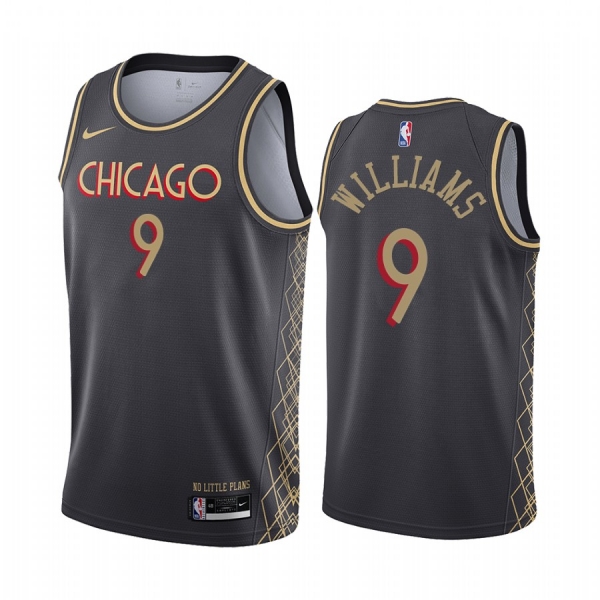 Patrick Williams Chicago Bulls 2020-21 Black City Jersey 2020 NBA Draft