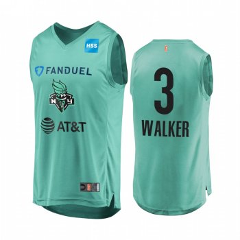 Megan Walker WNBA Draft 2020 Replica Player Mint Green Jersey