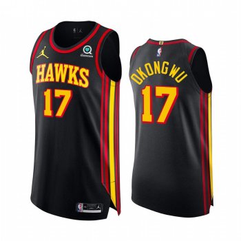 Onyeka Okongwu 2020 NBA Draft Atlanta Hawks Black Statement Authentic Jersey