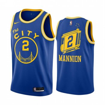 Nico Mannion Golden State Warriors 2020-21 Royal Hardwood Classics Jersey 2020 NBA Draft