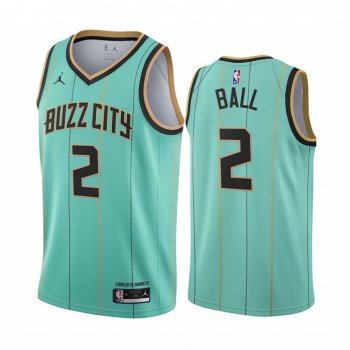 LaMelo Ball Charlotte Hornets 2020-21 Mint Green City Jersey 2020 NBA Draft