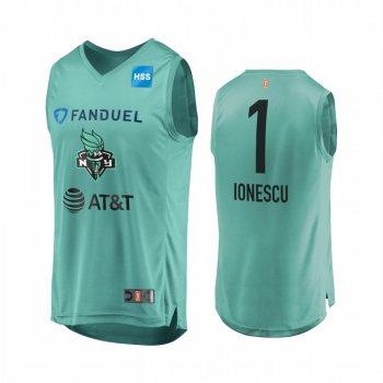 Sabrina Ionescu WNBA 2020 WNBA Draft No. 1 Pick Men's Mint Green Jersey