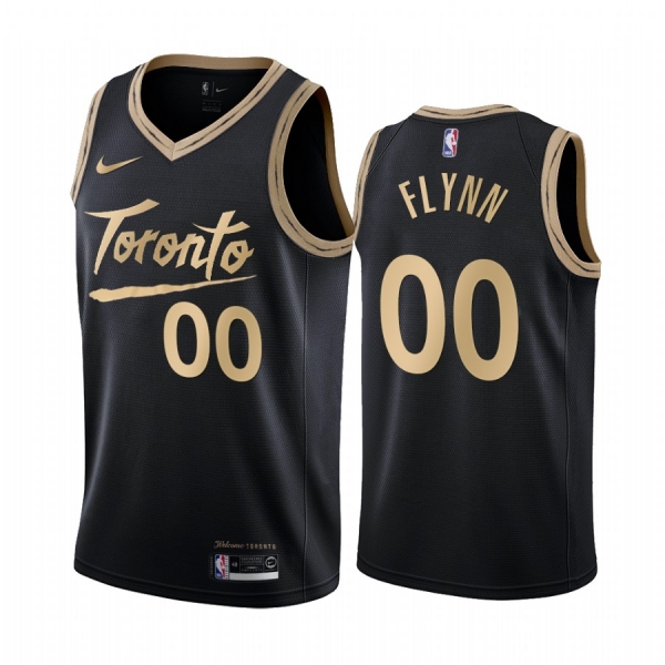 Malachi Flynn Toronto Raptors 2020-21 Black City Jersey 2020 NBA Draft