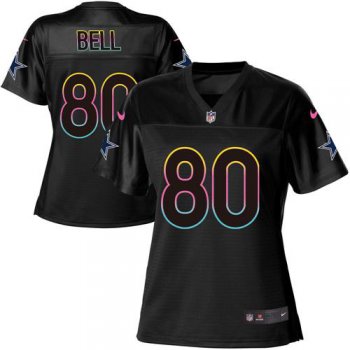 Women's Nike Cowboys #80 Blake Bell Black NFL Fashion Game Jersey