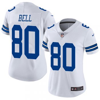 Women's Nike Cowboys #80 Blake Bell White Stitched NFL Vapor Untouchable Limited Jersey