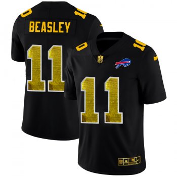 Buffalo Bills #11 Cole Beasley Men's Black Nike Golden Sequin Vapor Limited NFL Jersey