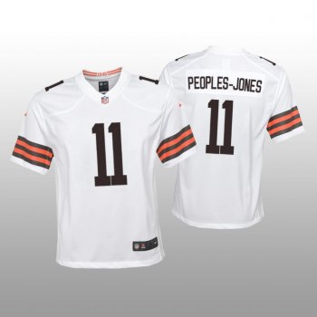 Youth Cleveland Browns Donovan Peoples-Jones White Jersey Game