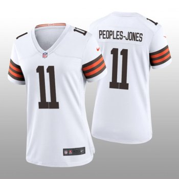 Women's Cleveland Browns Donovan Peoples-Jones White Jersey Game