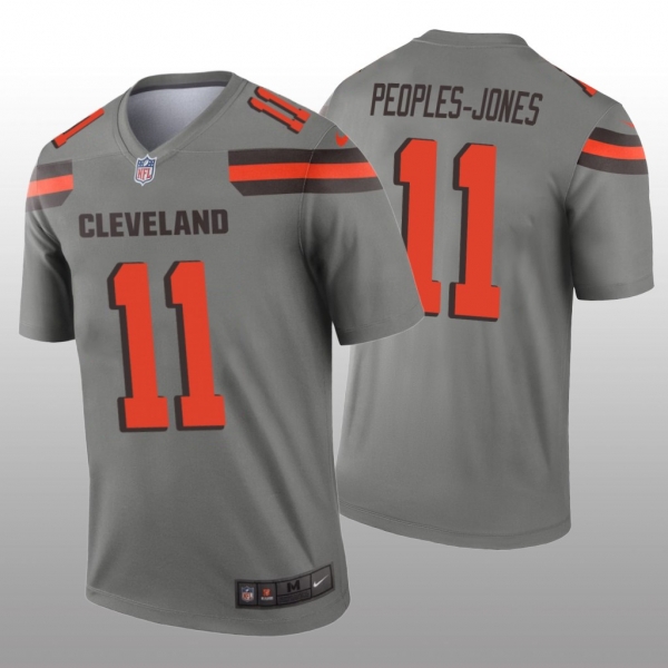 Cleveland Browns Donovan Peoples-Jones Gray Jersey Inverted Legend - Men's