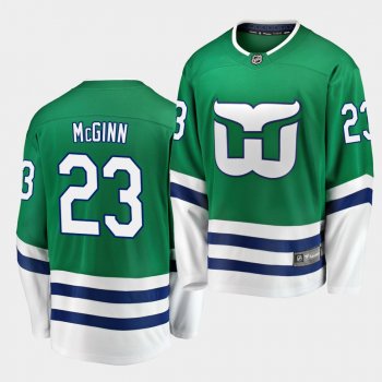 Brock McGinn #23 Hurricanes Whalers Night Green Breakaway Jersey