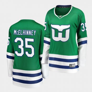 Women's Curtis McElhinney Hurricanes #35 Whalers Night Breakaway Jersey