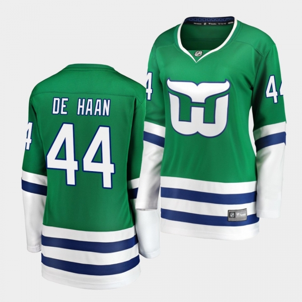 Women's Calvin de Haan Hurricanes #44 Whalers Night Breakaway Jersey