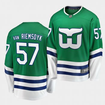 Trevor van Riemsdyk #57 Hurricanes Whalers Night Green Breakaway Jersey