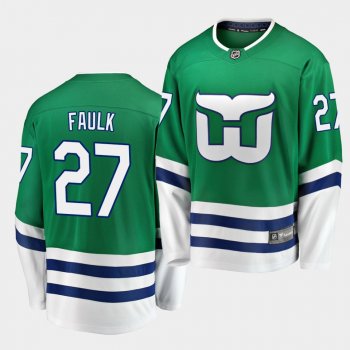 Justin Faulk #27 Hurricanes Whalers Night Green Breakaway Jersey