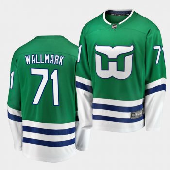 Lucas Wallmark #71 Hurricanes Whalers Night Green Breakaway Jersey