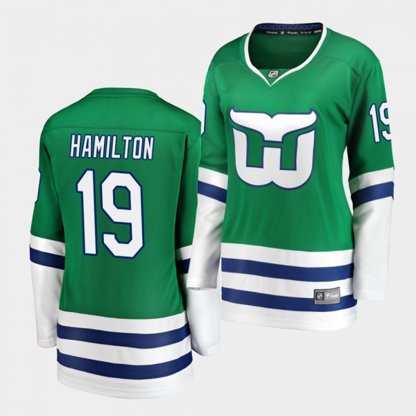 Women's Dougie Hamilton Hurricanes #19 Whalers Night Breakaway Jersey