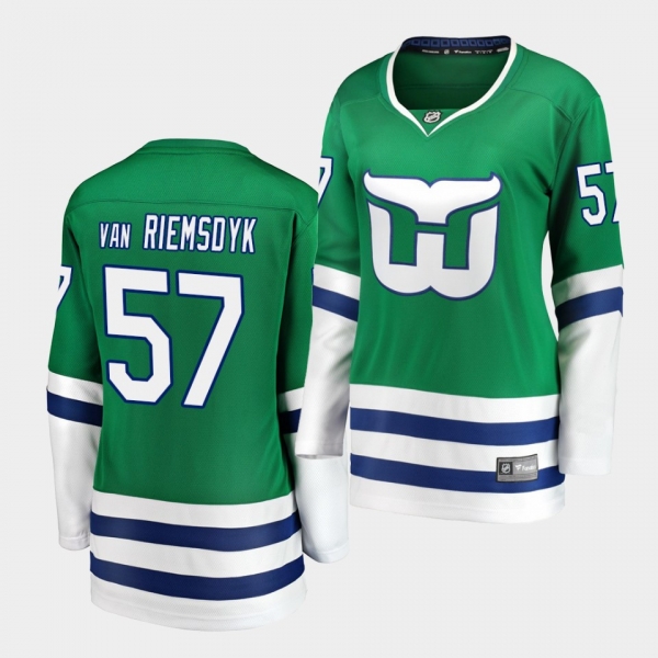 Women's Trevor van Riemsdyk Hurricanes #57 Whalers Night Breakaway Jersey