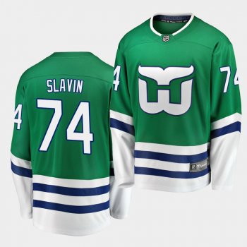 Jaccob Slavin #74 Hurricanes Whalers Night Breakaway Men's Jersey