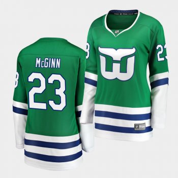 Women's Brock McGinn Hurricanes #23 Whalers Night Breakaway Jersey