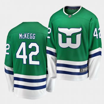 Greg McKegg #42 Hurricanes Whalers Night Green Breakaway Jersey