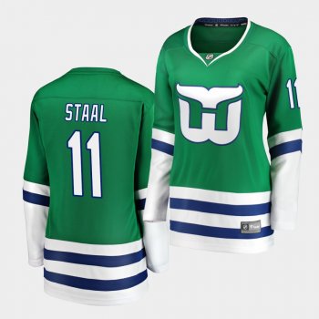 Women's Jordan Staal #11 Hurricanes Whalers Night Breakaway Jersey