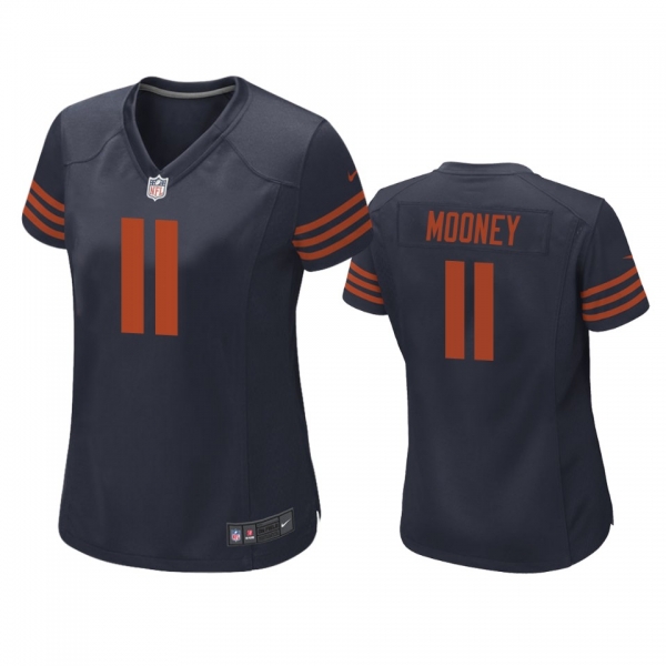 Women's Chicago Bears Darnell Mooney Navy Throwback Game Jersey