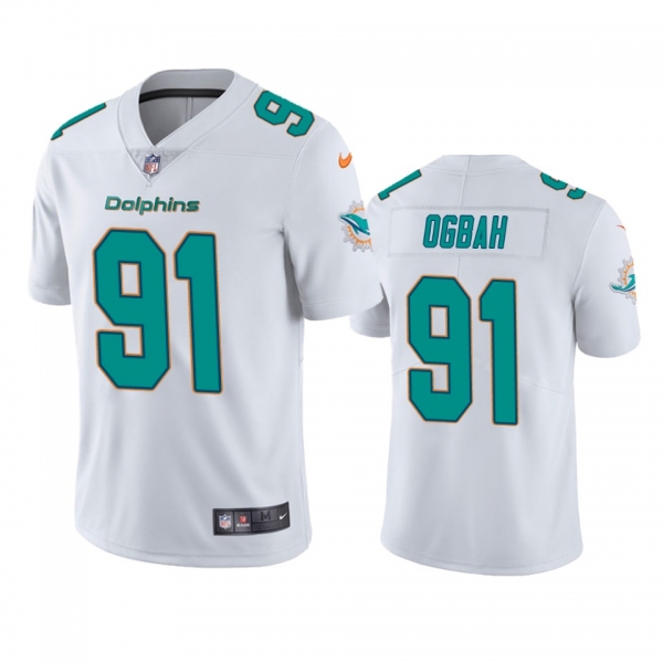 Miami Dolphins Emmanuel Ogbah White Vapor Untouchable Limited Jersey